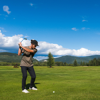 Golfing at the Dawson City Golf Course
